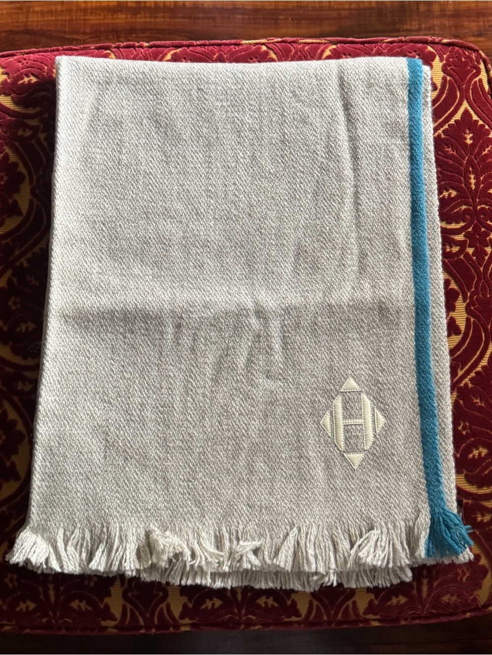 Hermes Etoile Toit Du Monde Wool Scarf / Blanket